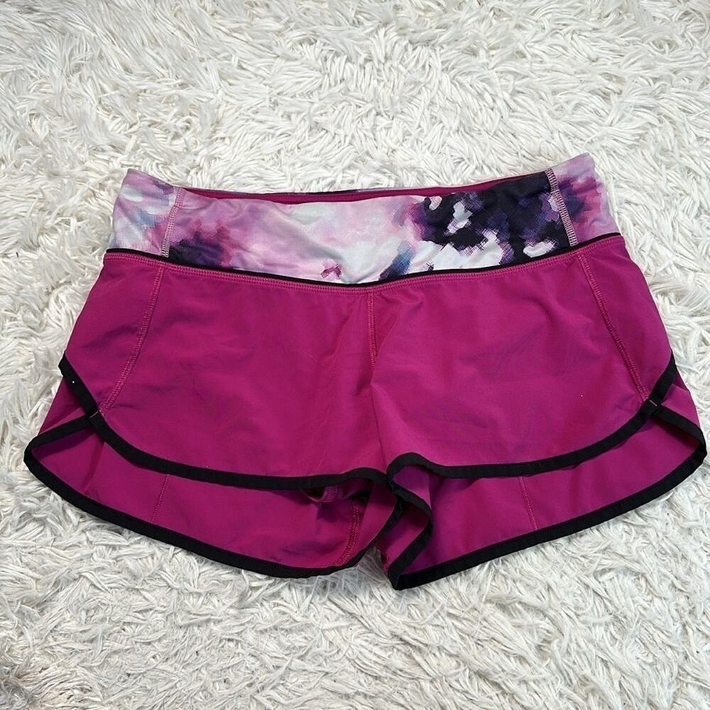 Lululemon Speed Short Raspberry / Blooming Pixie Multi / Black